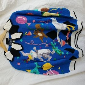 Berek circus/ child's birthday party themed sweater
